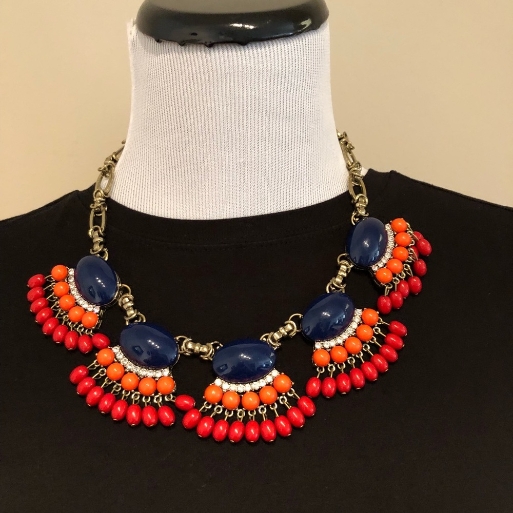 Statement Beads Crystal Necklace - image 2